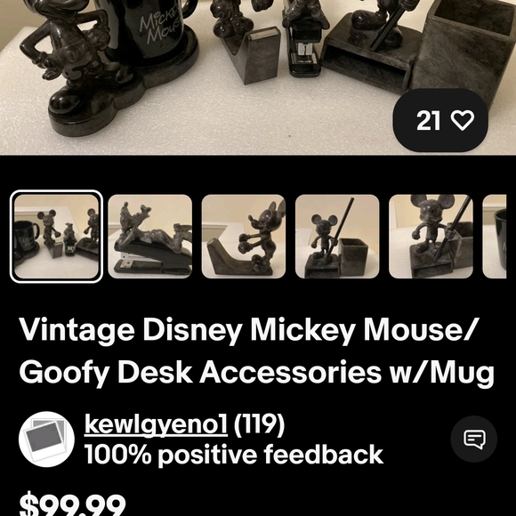 Mickey Mouse Desk Accessory Set - Picture 6 of 6